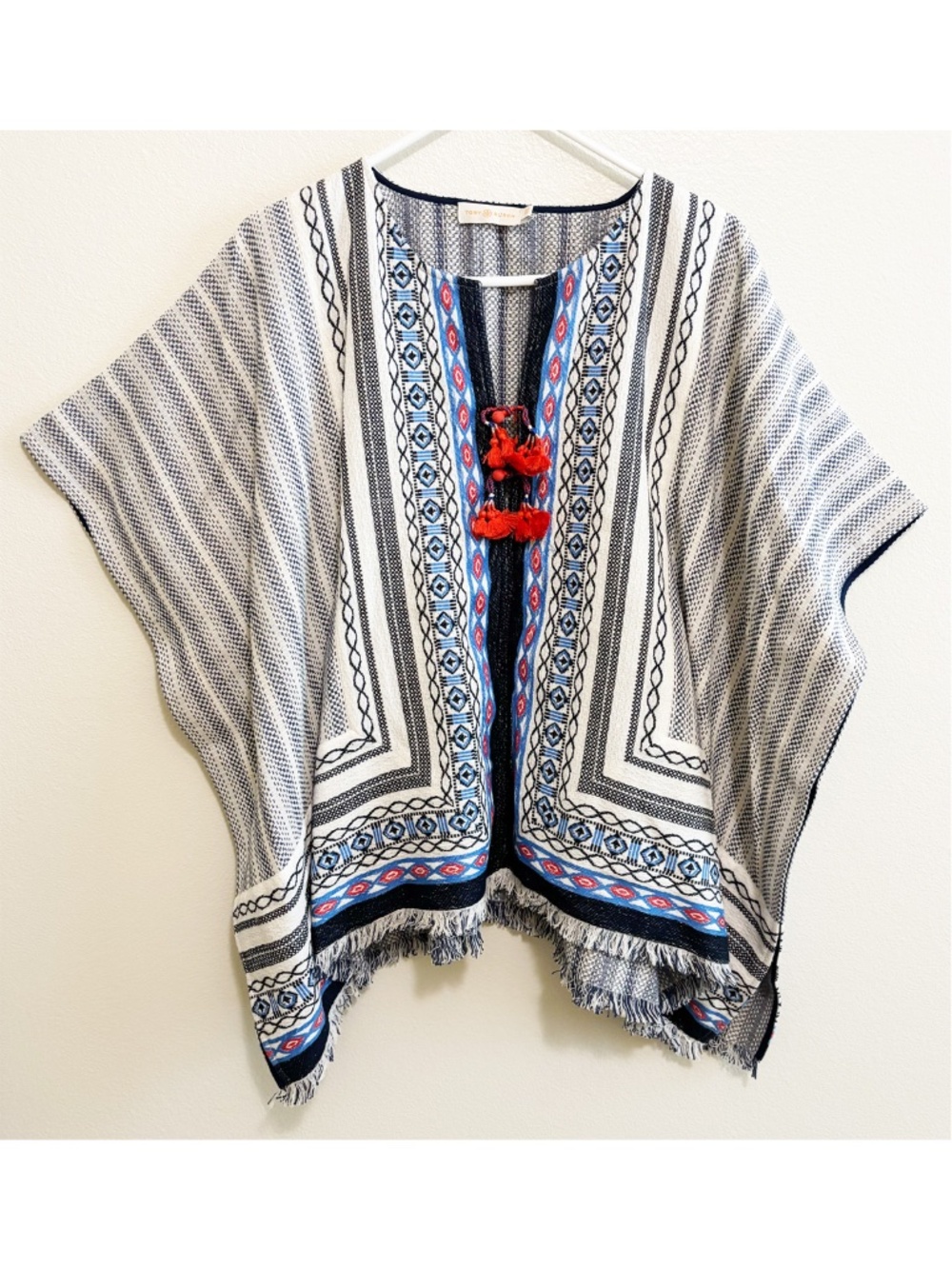 Tory Burch Blaire woven poncho